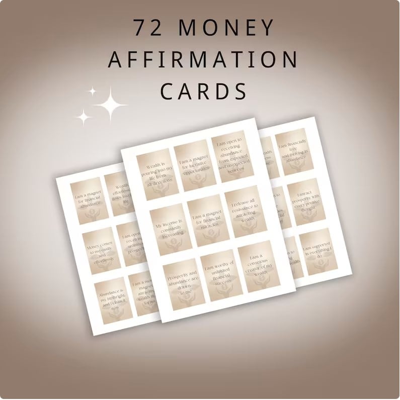 Money Affirmation Cards (Printable)