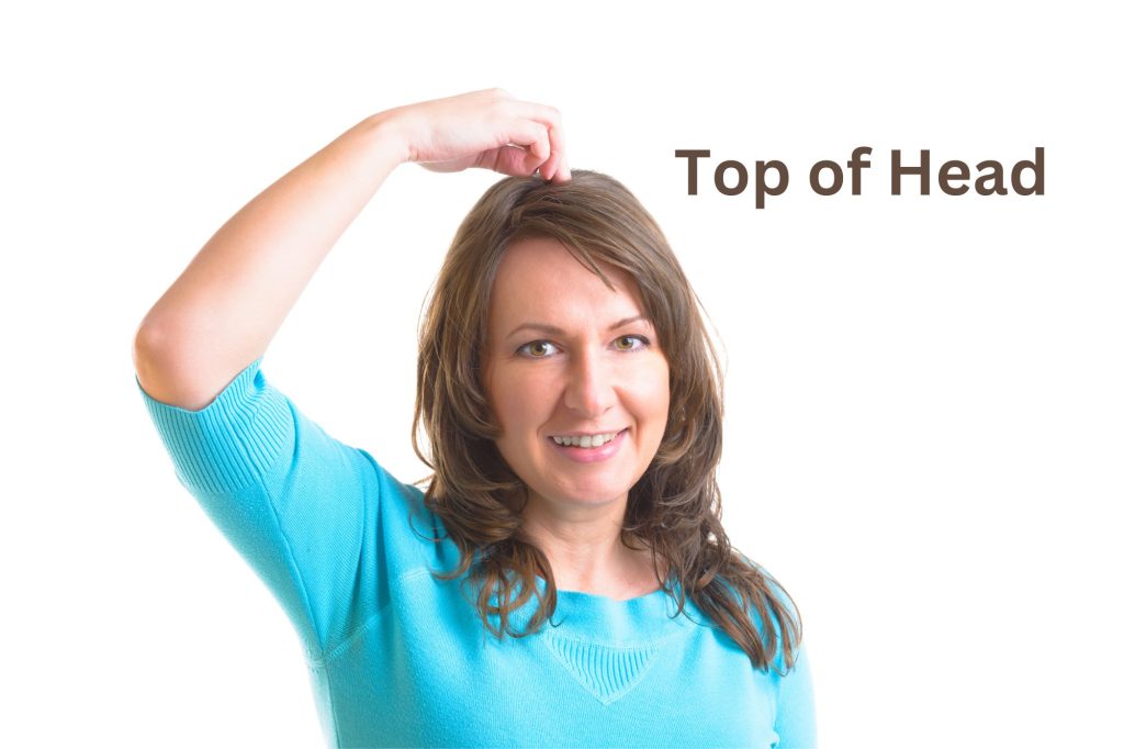 Top of head tapping point